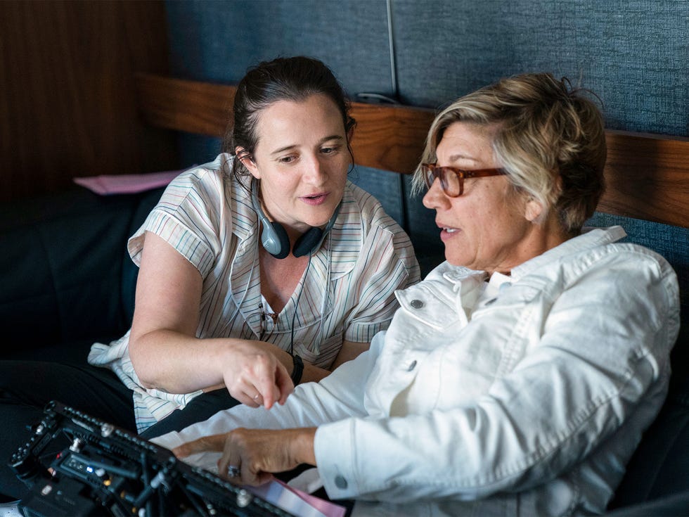 Showrunner Marja Lewis-Ryan (left) on set. Lewis-Ryan has hired two Latina writers for the show.
