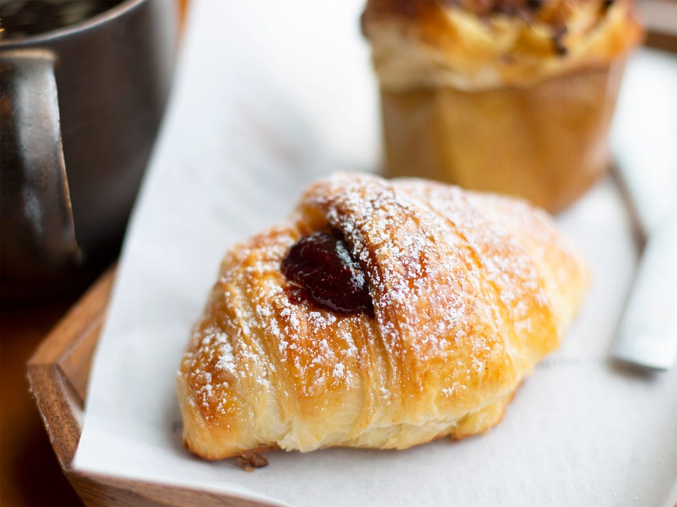 Princi Bakery pastries are available for purchase inside the roastery building.