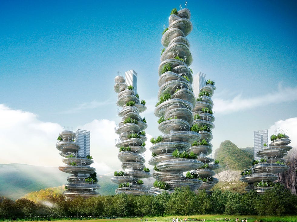 Vincent Callebaut evolves skyscrapers into eco-friendly “farmscrapers.”