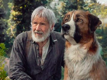 harrison ford and a cgi created buck in the forthcoming the call of the wild