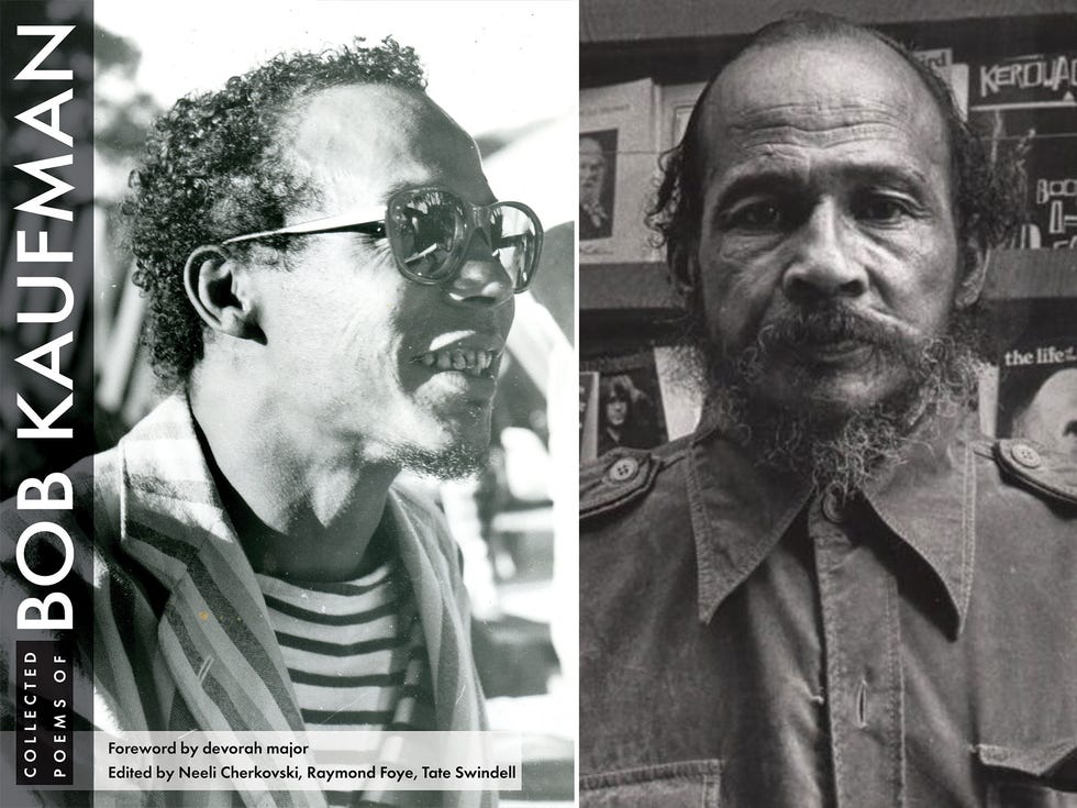 collected poems of bob kaufman, edited by neeli cherkovski, raymond foye, and tate swindell foreword by devorah major city lights publishers, 234 pages, 1995