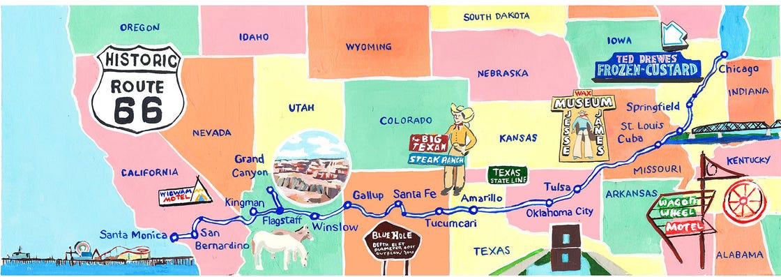 route 66 map