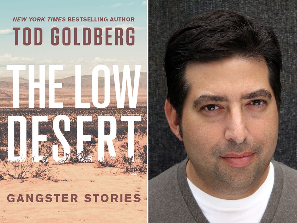 Tod Goldberg, author of Gangster Nation, is also a podcaster and a professor. He draws inspiration from “bingeing TV and reading poetry, [which] do the same thing to my brain,” he says.
