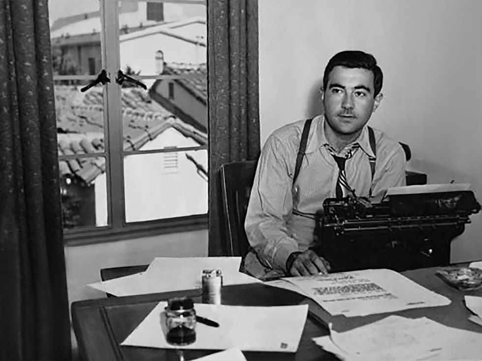 David Goodis at Warner Bros. One of the bleakest of all the noir authors, he set his 1946 novel, Dark Passage, in San Francisco.