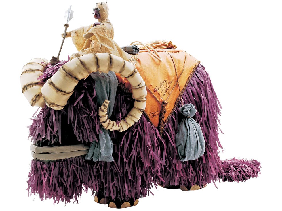 While working for Lucasfilm, Sansweet judged a piñata-making contest at a fan convention in Mexico City. This brown, candy-ready reimagining of the bushy beast of Tatooine took first prize.