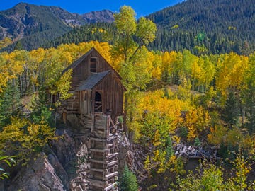 built in 1892, this wooden powerhouse helped supply compressed air for mining operations near crystal, colorado