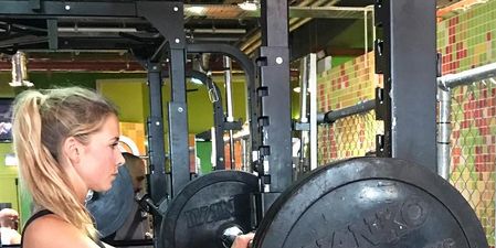 Weight training, Strength training, Gym, Physical fitness, Shoulder, Exercise equipment, Fitness professional, Barbell, Arm, Exercise, 