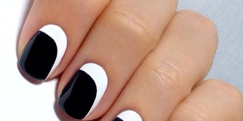 Finger, Skin, Nail care, Nail polish, Nail, Red, White, Pink, Manicure, Style, 