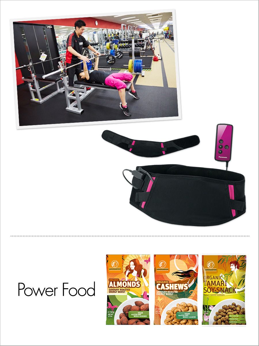Magenta, Recipe, Advertising, Poster, Individual sports, Graphic design, Physical fitness, Baggage, Exercise, Graphics, 