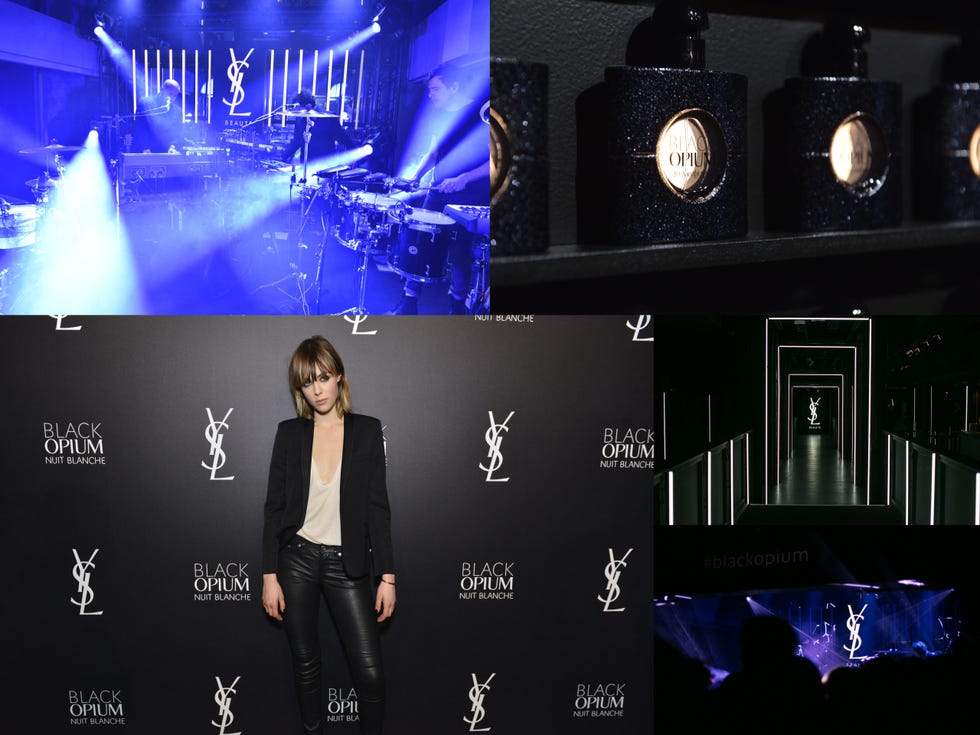 Stage, Space, Blazer, Majorelle blue, Display device, Suit trousers, Graphic design, Pop music, Visual effect lighting, 