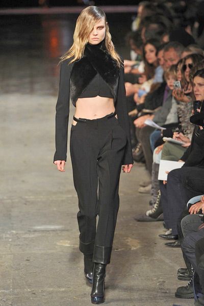 ランウェイモデル✨ALEXANDER WANG ウール レザー等 ミックスコート ランウェイモデル✨ALEXANDER WANG ウール レザー等 ミックスコート