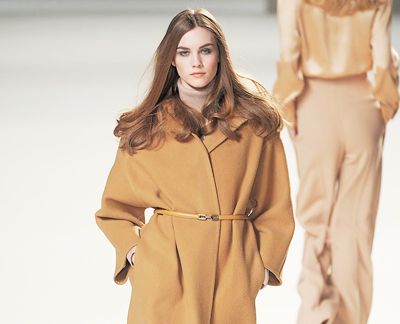 Clothing, Brown, Fashion show, Sleeve, Shoulder, Textile, Khaki, Runway, Joint, Outerwear, 