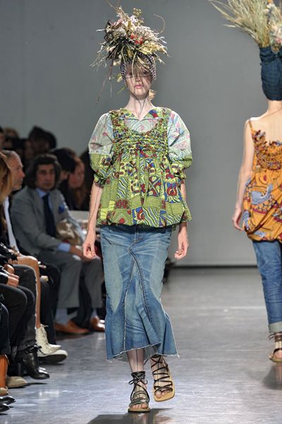 【美品】  JUNYA WATANABE COMME des GARCONS / ジュンヤワタナベ | 2010SS | ポリエステル 総柄  幾何学模様 変形 立体 シアー ロング ブラウス | S | ブラック/ホワイト | レディース JUNYA WATANABE COMME des GARCONS MAN ジュンヤワタナベ