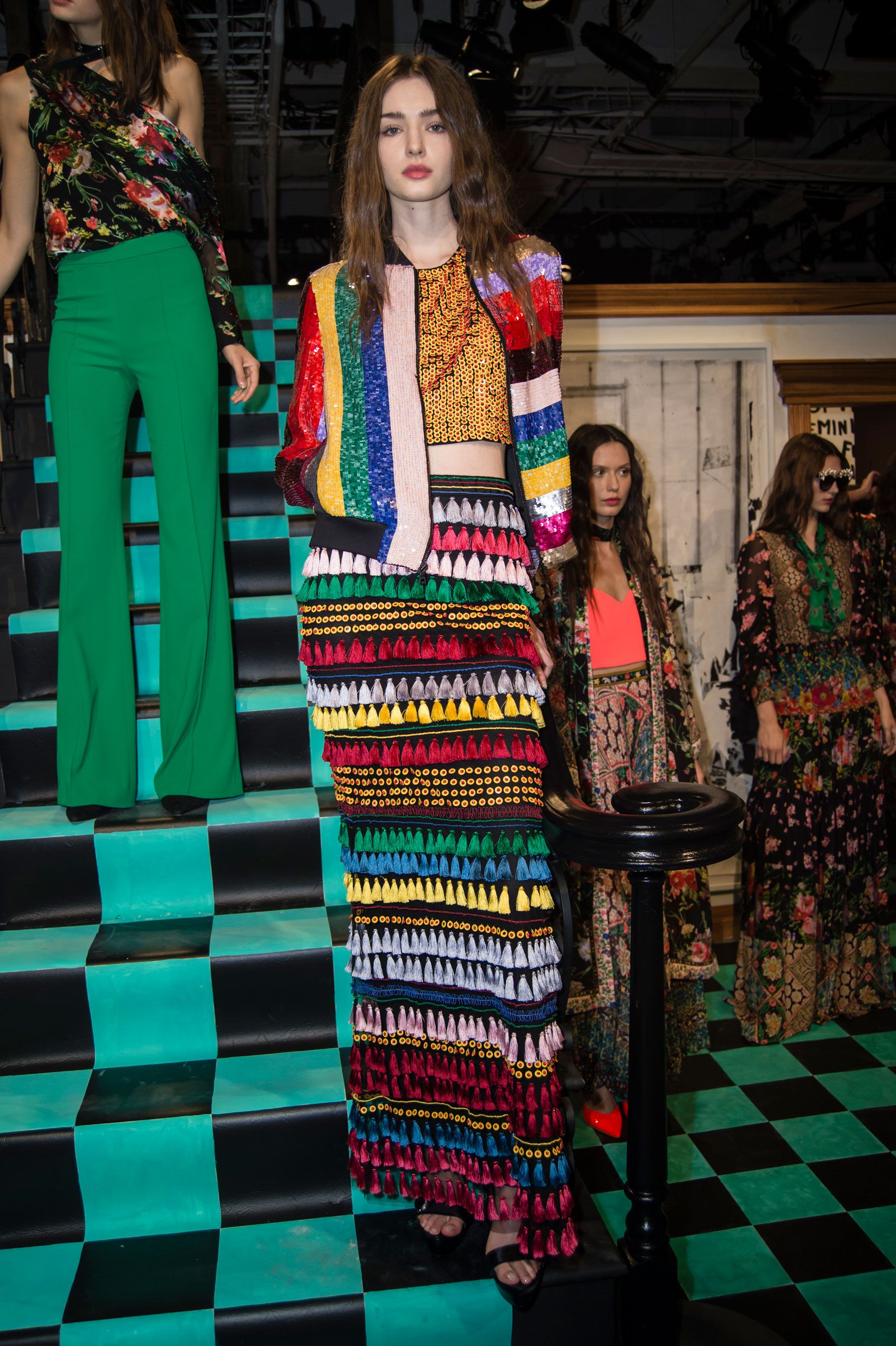 【Alice+Olivia】テスティー A+o X The Beatles Clyde Shift Dress In Can't Buy Me Love |