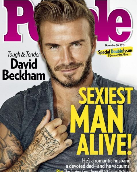 2015年の“最もセクシーな男”は、デビッド・ベッカム！