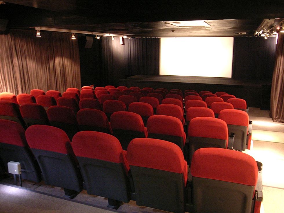 Auditorium, Theatre, Building, heater, Movie theater, Interior design, Chair, Room, Movie palace, Conference hall, 