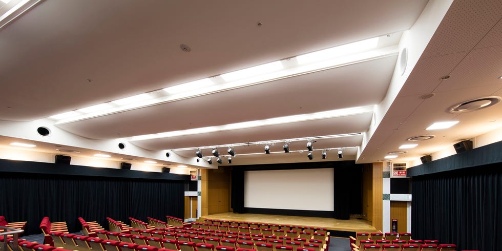 Auditorium, Building, Function hall, Conference hall, Theatre, Room, Convention center, Interior design, Performing arts center, heater, 