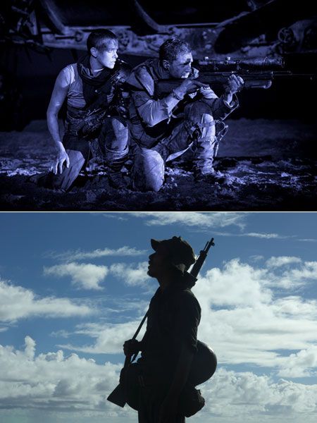 Soldier, Military person, Shotgun, Crew, Stock photography, Boot, Law enforcement, Sculpture, 