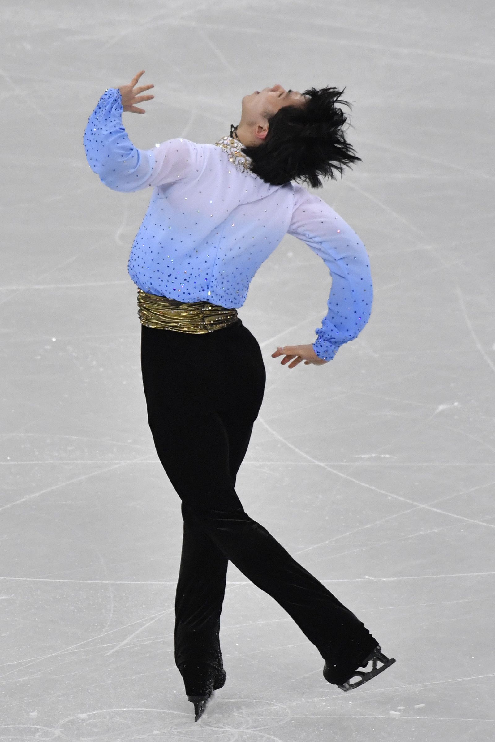 羽生結弦、平昌オリンピックSPで見せた美しい瞬間ギャラリー