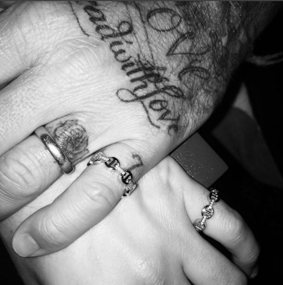 Finger, Hand, Nail, Skin, Ring, Wrist, Arm, Font, Fashion accessory, Black-and-white, 