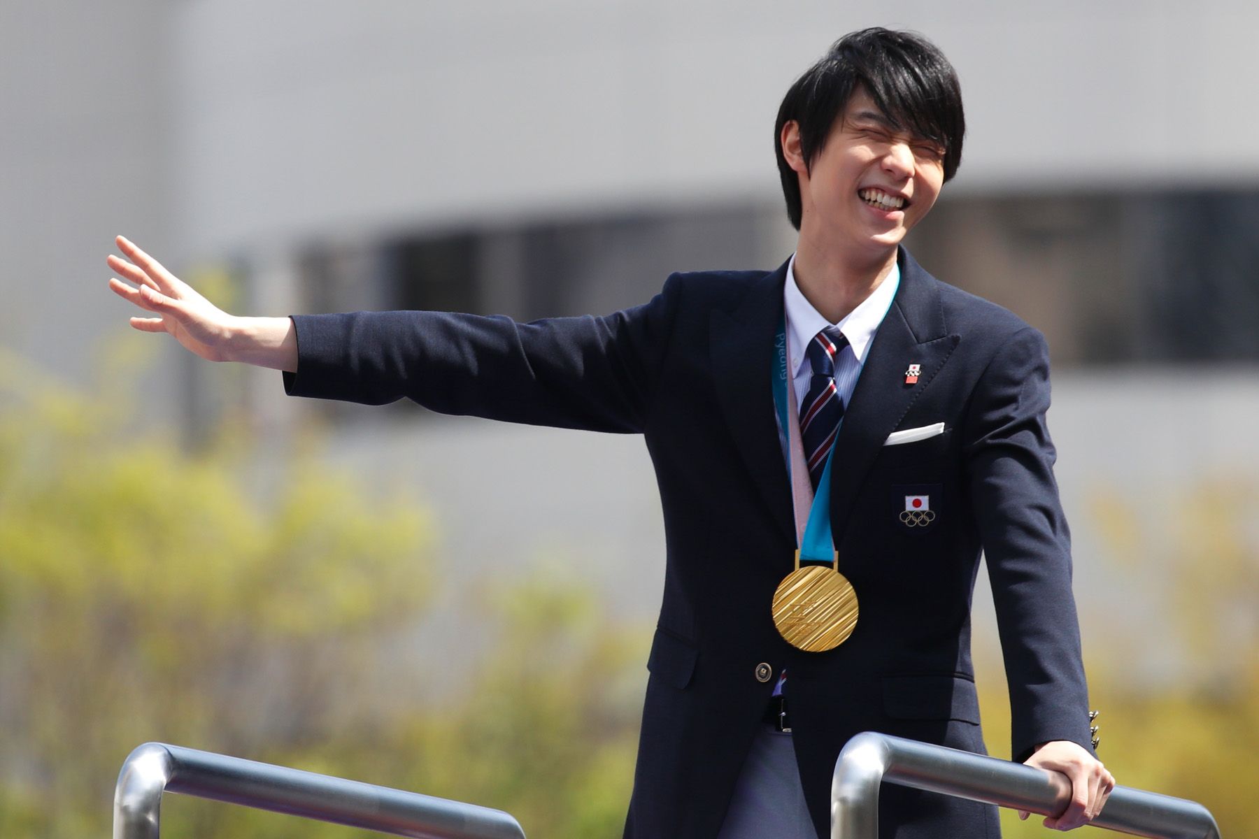 【大幅値下げ】羽生結弦 2014年ソチ金メダルパレード スタッフジャンパー