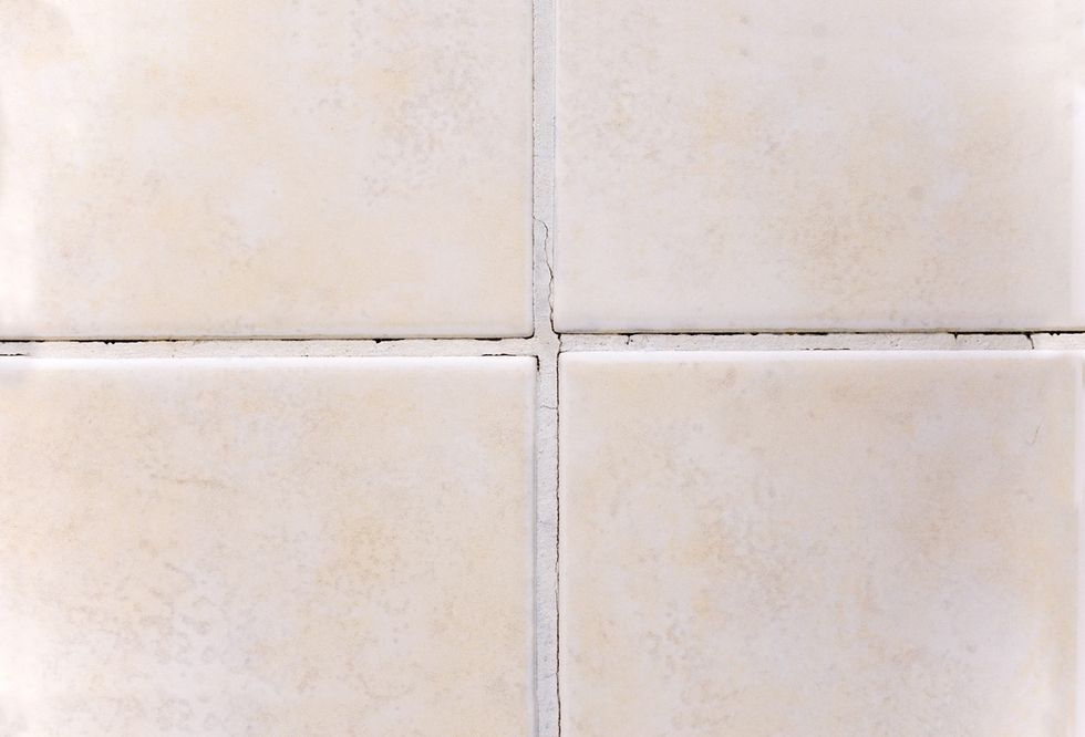 White, Wall, Line, Rectangle, Tan, Parallel, Beige, Composite material, Material property, Tile flooring, 