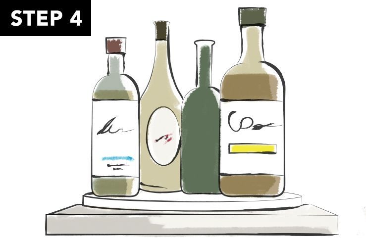 Product, Bottle, Line, Liquid, Bottle cap, Glass bottle, Beige, Graphics, Label, Illustration, 