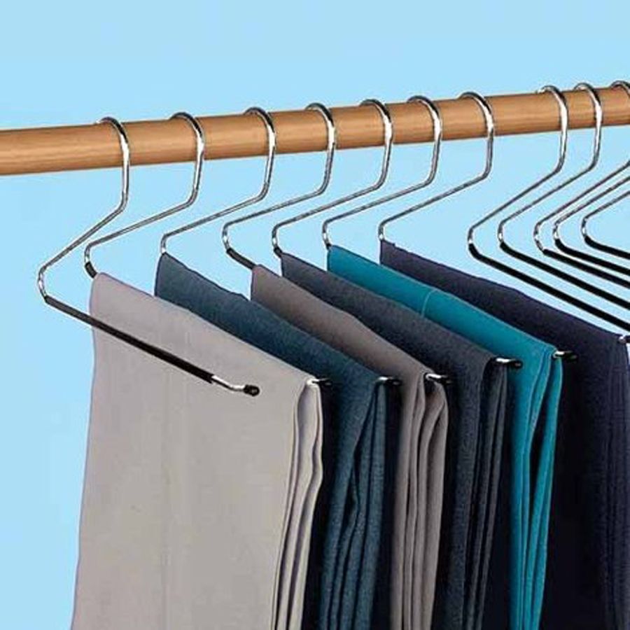 Clothes hanger, Closet, Clotheshorse, Room, Textile, Wardrobe, Pipe, Metal, 
