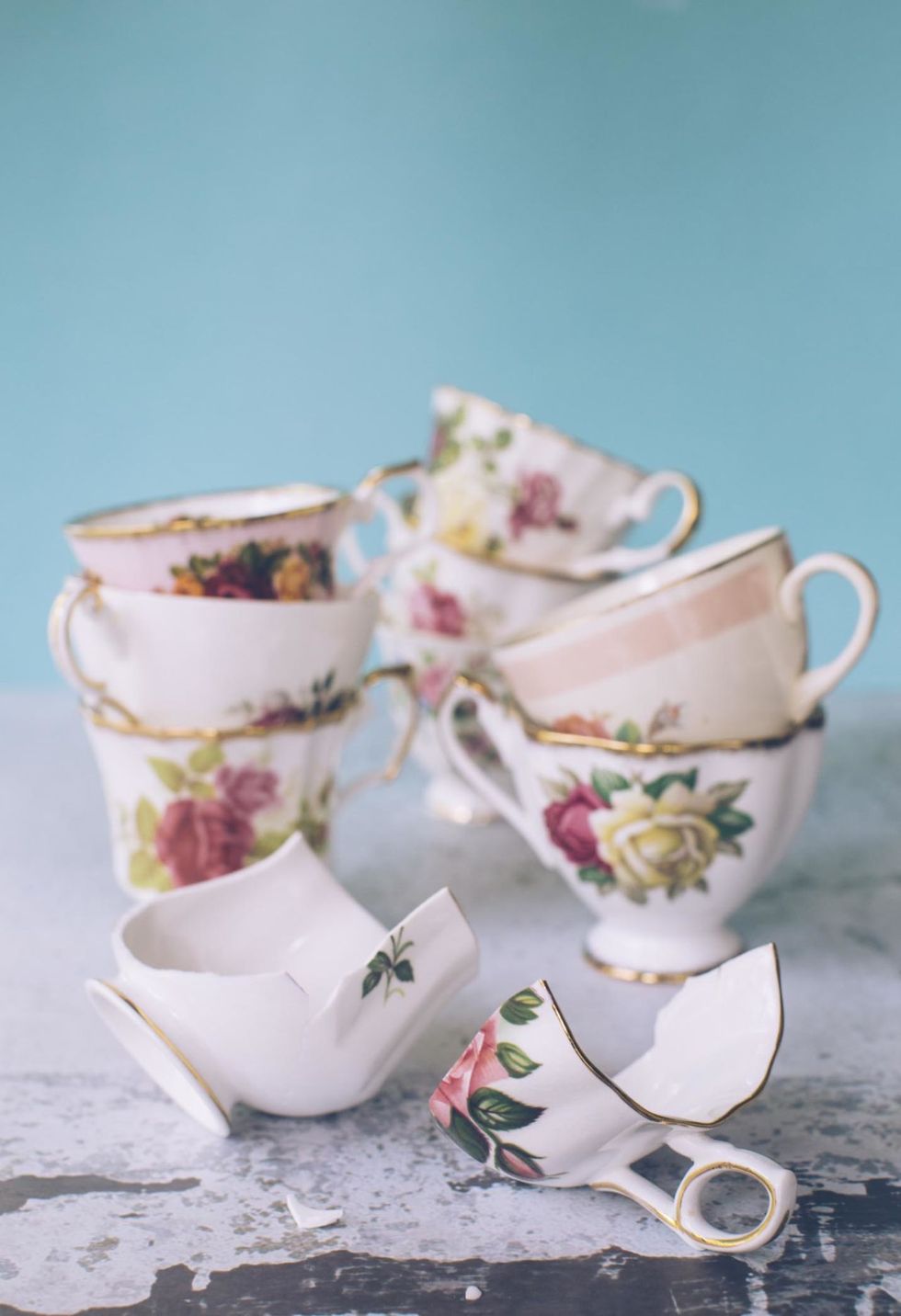 Teacup, Pink, Cup, Tableware, Drinkware, Cup, Serveware, Porcelain, Saucer, Flower, 