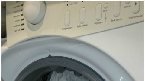 Washing machine, Major appliance, Fixture, Clothes dryer, Laundry, Space, Circle, Machine, Plastic, Silver, 