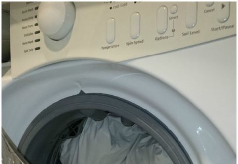 Washing machine, Major appliance, Fixture, Clothes dryer, Laundry, Space, Circle, Machine, Plastic, Silver, 