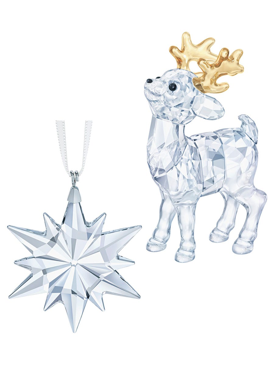 Deer, Line art, Holiday ornament, Drawing, Coloring book, Christmas ornament, Fictional character, Illustration, Snowflake, Reindeer, 
