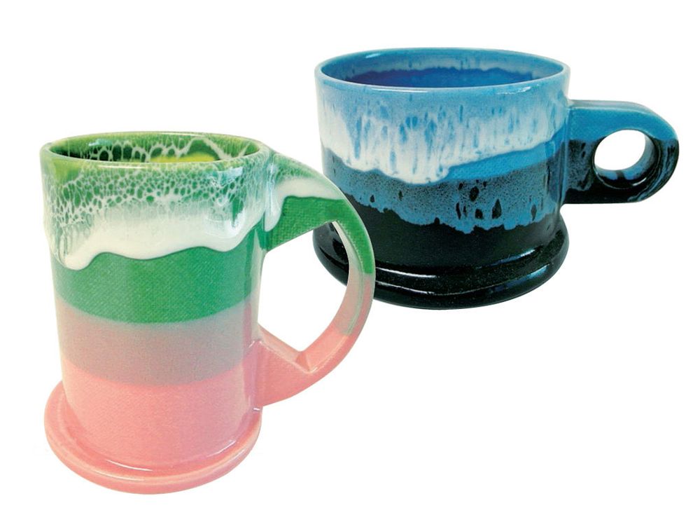 Cup, Serveware, Drinkware, Green, Blue, Coffee cup, Dishware, Porcelain, Tableware, Teacup, 