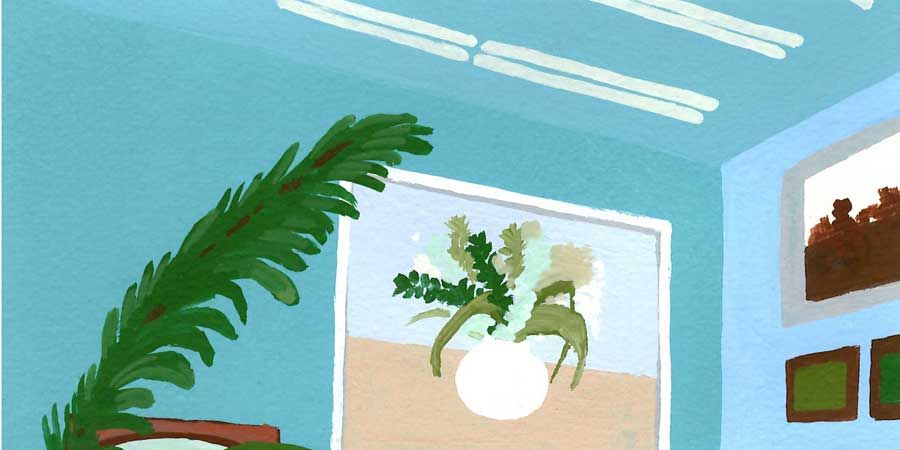 Leaf, Illustration, Painting, Fruit, Animation, Arecales, Paint, Drawing, Palm tree, Computer, 