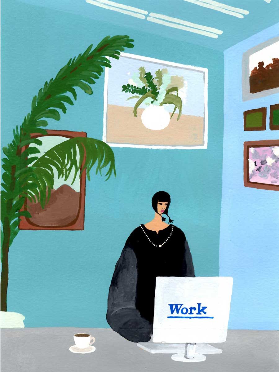 Leaf, Illustration, Painting, Fruit, Animation, Arecales, Paint, Drawing, Palm tree, Computer, 