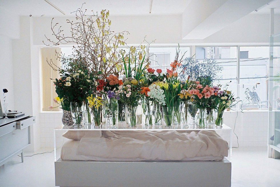Room, Interior design, Flower, Interior design, Bouquet, Cabinetry, Flower Arranging, Cut flowers, Vase, Artifact, 