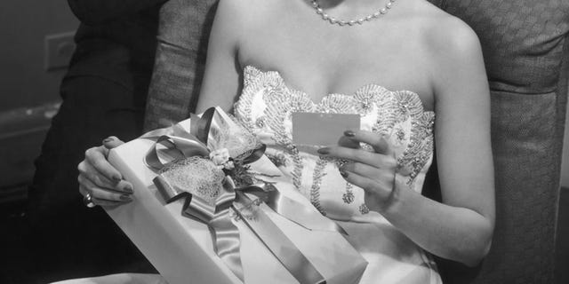 Photograph, Hand, Dress, Black-and-white, Wedding dress, Monochrome photography, Finger, Wedding ceremony supply, Photography, Bridal clothing, 