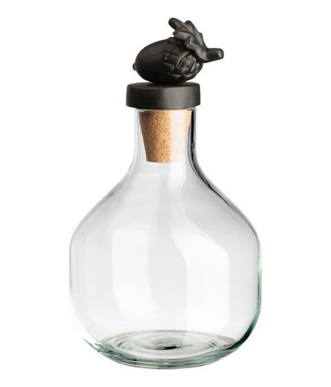 Glass bottle, Barware, Glass, Decanter, Bottle stopper & saver, Bottle, Vase, Flask, Tableware, 