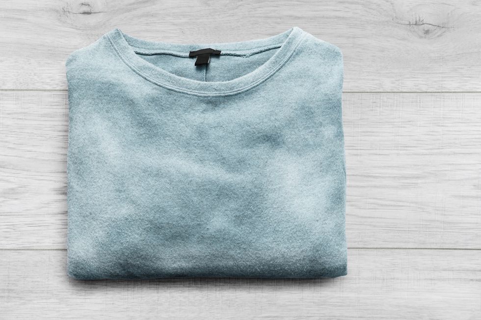Blue, Product, Sleeve, Textile, White, Sweater, Teal, Aqua, Grey, Wool, 