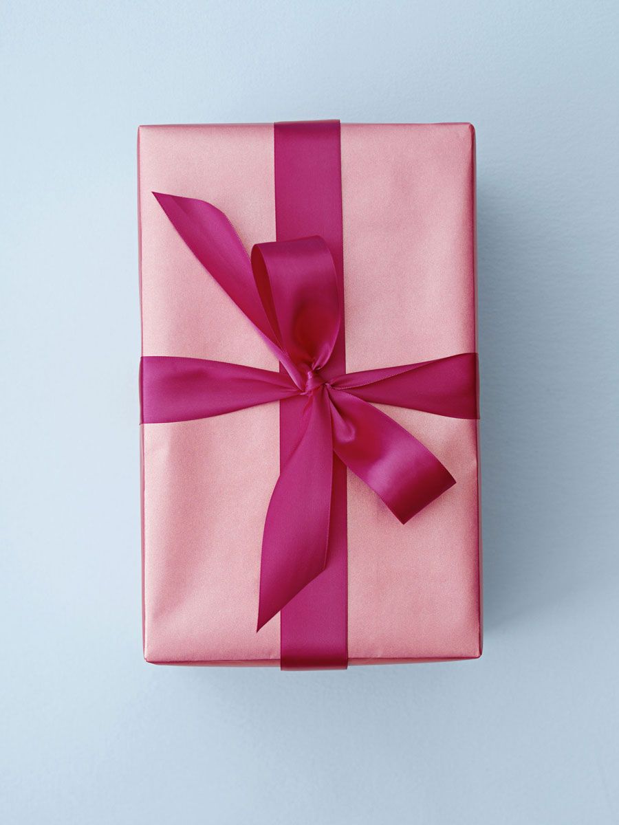 Pink, Ribbon, Present, Gift wrapping, Wedding favors, Magenta, Material property, Paper, Paper product, Rectangle, 