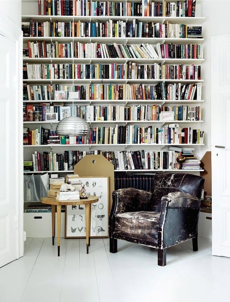 Room, Shelf, Interior design, Furniture, Shelving, Wall, Publication, Floor, Bookcase, Book, 