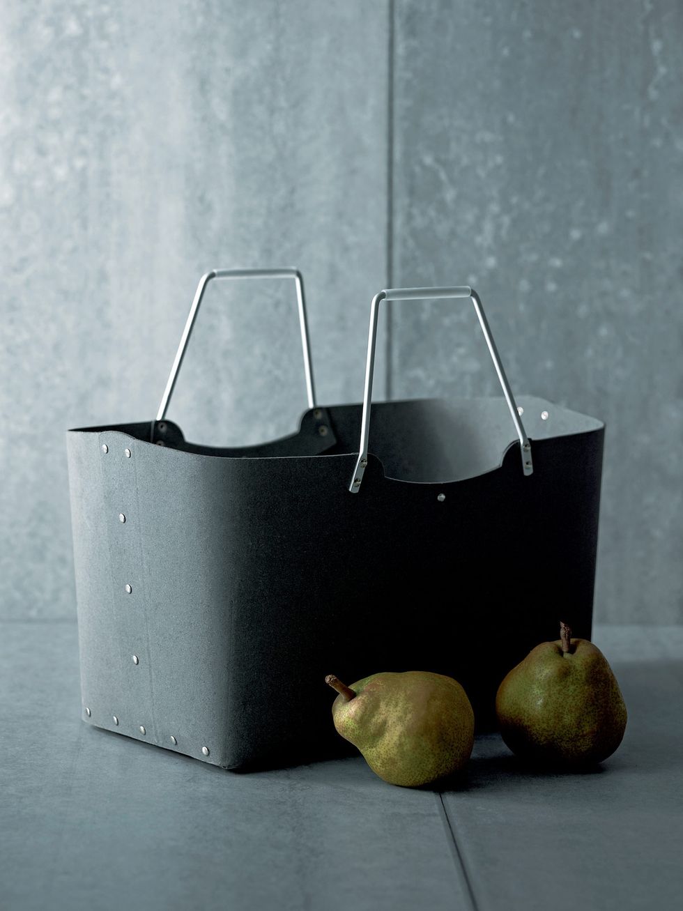 pear, Pear, Fruit, Produce, Still life photography, Grey, Photography, Natural foods, Home accessories, Storage basket, 