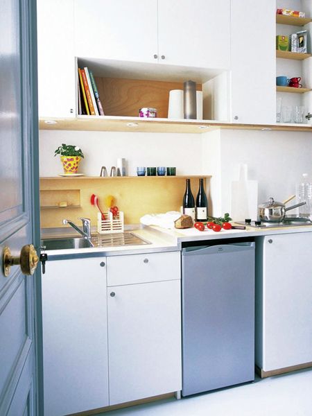 Yellow, Room, White, Shelf, Shelving, Kitchen, Interior design, Fixture, Cabinetry, Grey, 