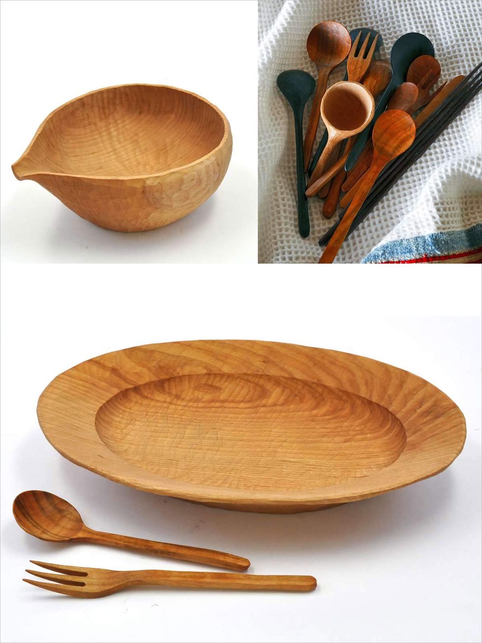 Wood, Dishware, Natural material, Serveware, Tan, Kitchen utensil, Ingredient, Creative arts, Wooden spoon, Pottery, 