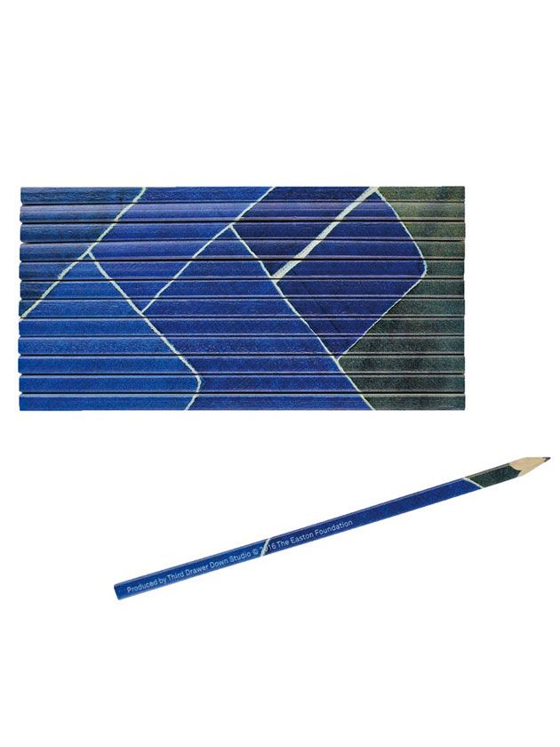 Blue, Writing implement, Slope, Line, Office supplies, Electric blue, Stationery, Parallel, Cobalt blue, Solar energy, 