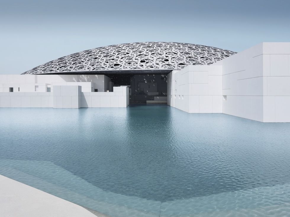Blue, Swimming pool, Aqua, Azure, Composite material, Design, Concrete, Resort, Daylighting, 