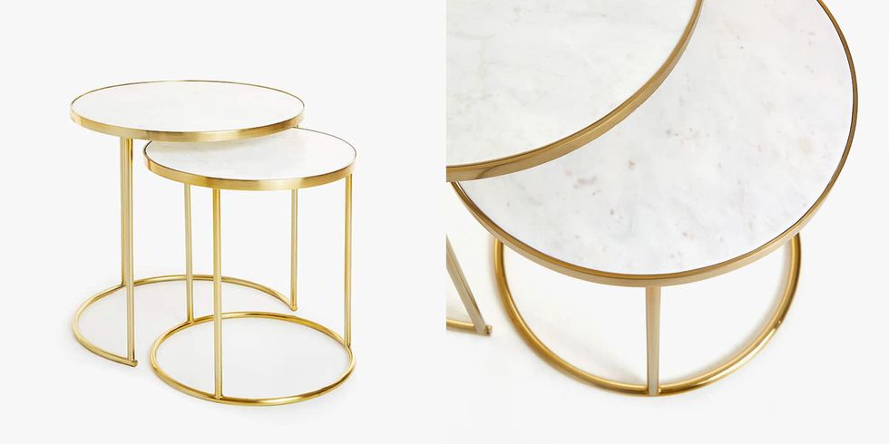 Metal, Natural material, End table, Material property, Circle, Silver, Brass, Steel, Coffee table, 