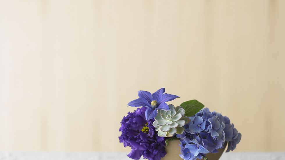 Tablecloth, Blue, Flower, Purple, Lavender, Violet, Petal, Linens, Majorelle blue, Flowerpot, 