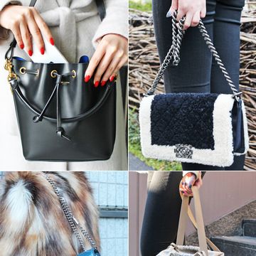 Product, Bag, Pattern, Textile, Style, Luggage and bags, Fashion, Shoulder bag, Design, Fur, 