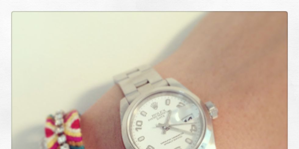 Watch, Analog watch, Wrist, Photograph, White, Fashion accessory, Watch accessory, Font, Glass, Metal, 
